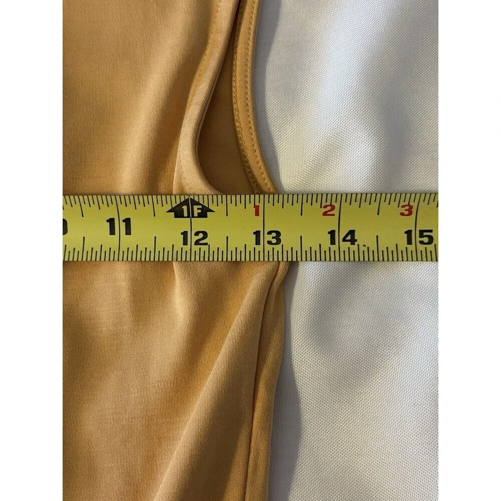 WILFRED Aritzia Goodlux Bloomsbury Mini Dress Small Ruffle Apricot Peach Summer - Picture 9 of 9